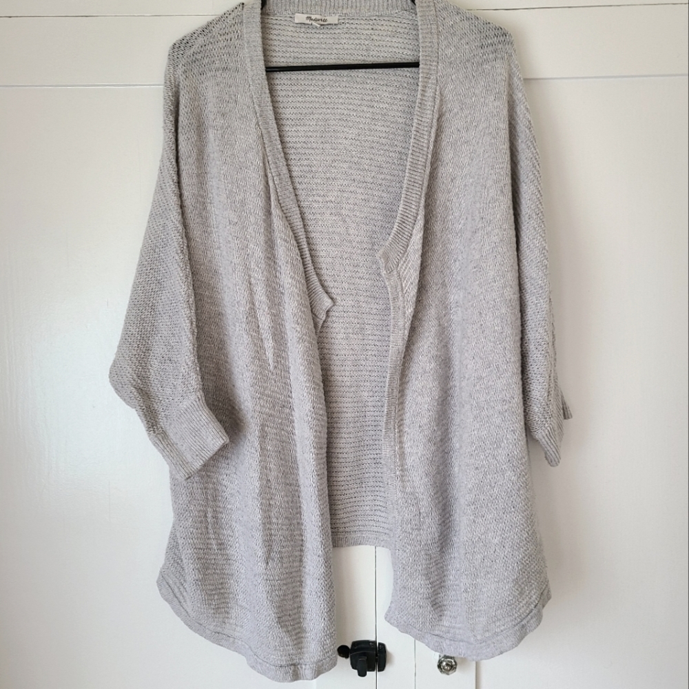 Gray Madewell Wrap Cardigan